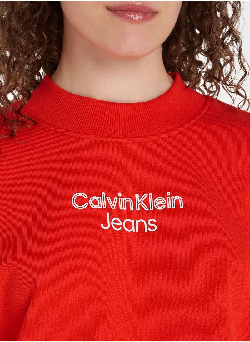 Calvin Klein Jeans Logo Detail Sweatshirt