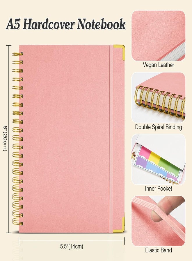 OMEYA Notizblock, Notizbuch A5 Gepunktetes, Bullet Dotted Journal, Notizbücher mit 300 Seiten, 120GSM, Hardcover Leder spiralbindung Dot Journal für Frauen und Männer,Großes Notizbuch für Arbeit Büro Schule - Image 5