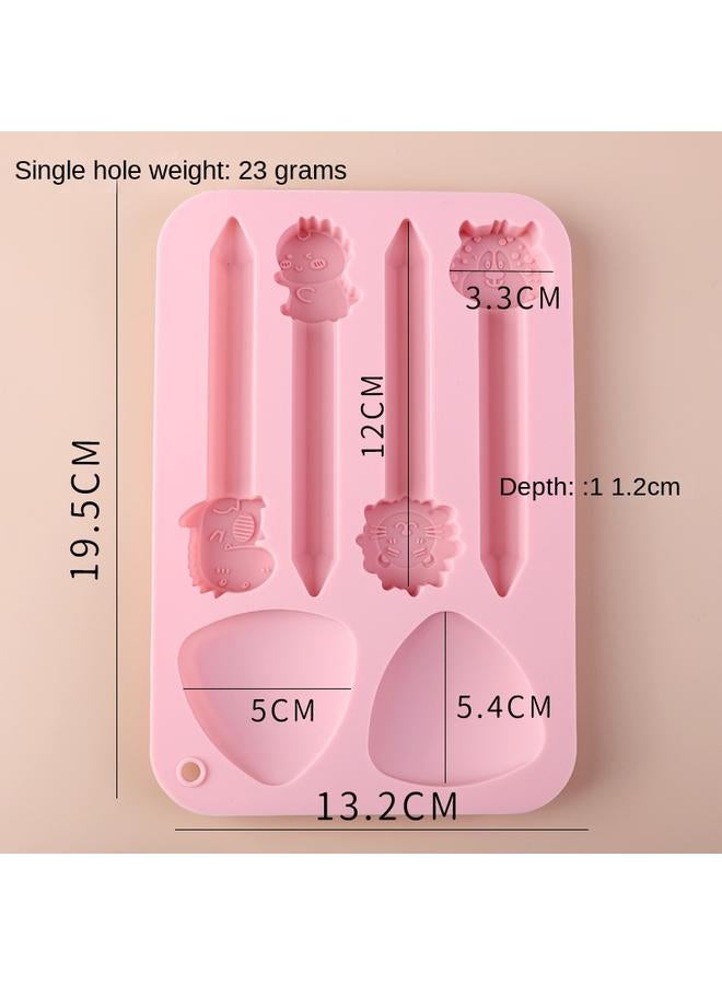 Bluejw Baby Food Supplemented Silicone Mold Steamed Cake Rice Cake Mills Cake Jelly Model Baking Cake Cartoon Grinder White Resistant - Image 1