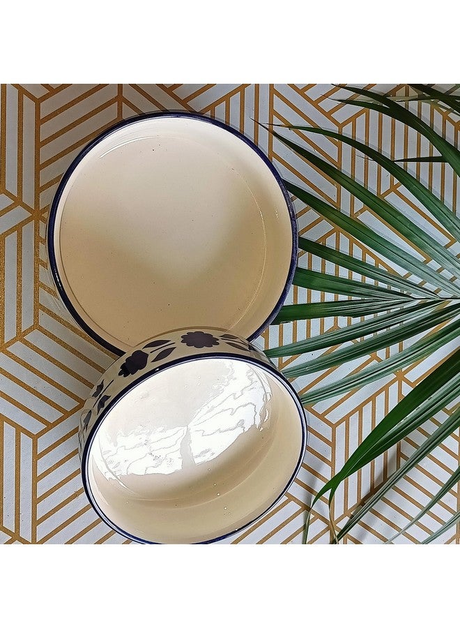 Niyara أوعية نيارا الفخارية اليدوية الأنيقة الممتازة (وعاء سلطة دلتا) - Image 3