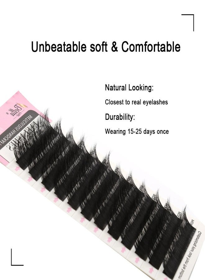 Bella Hair Natural Looking J Curl Siberian Mink Eyelash Extensions Handmade Volume Individual False Lashes Pack Thickness 0.15mm Medium 12mm by Bella Hair - Image 4