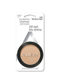 Almay Almay Pressed Powder, Skin Tone Matching, Hypoallergenic, Frageance Free, 100 My Best Light, 0.20 Oz  - Image 1