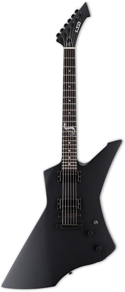 ESP جيتار كهربائي ESP LTD Snakebyte سلسلة التوقيع لجيمس هيتفيلد مع حقيبة أسود ساتان - Image 1