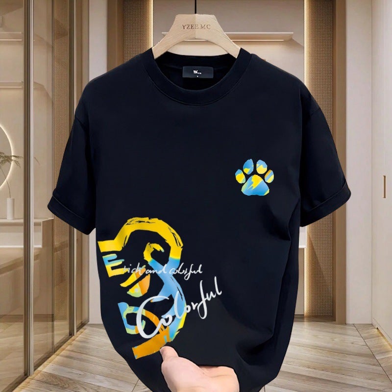 Internet Celebrity Trendy Brand American Style Trendy Handsome Short-Sleeved T-Shirt For Young Men And Women T Ins Street All-Match Loose - Image 2