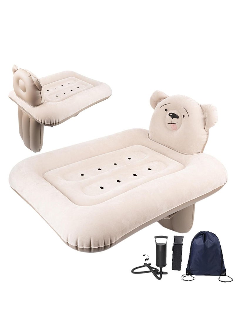 XICEN Inflatable Baby Travel Bed, Toddler Travel Airplane Bed, Airplane Seat Extender for Kids, Plane Bed for Toddler Baby Air Mattress, Toddler Blow Up Bed with Inflatable Pump Storage Bag  - Image 1