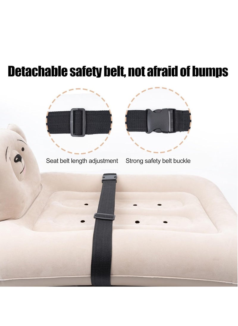 XICEN Inflatable Baby Travel Bed, Toddler Travel Airplane Bed, Airplane Seat Extender for Kids, Plane Bed for Toddler Baby Air Mattress, Toddler Blow Up Bed with Inflatable Pump Storage Bag  - Image 4