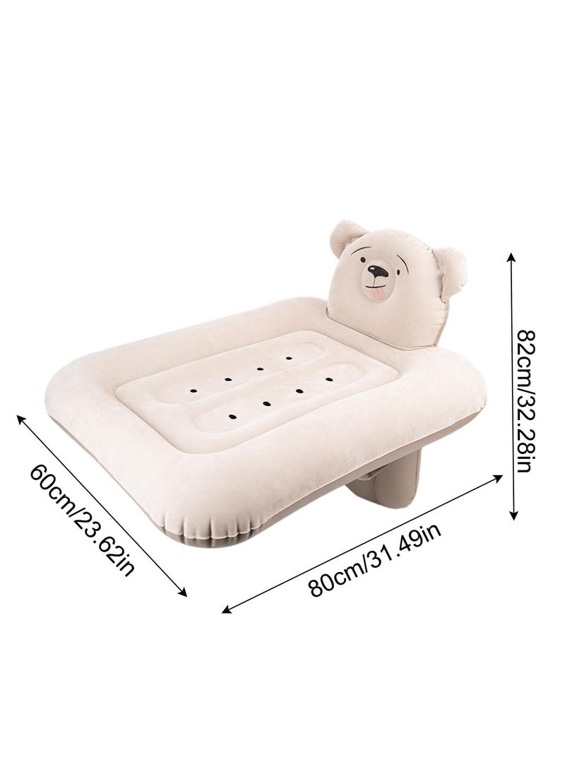 XICEN Inflatable Baby Travel Bed, Toddler Travel Airplane Bed, Airplane Seat Extender for Kids, Plane Bed for Toddler Baby Air Mattress, Toddler Blow Up Bed with Inflatable Pump Storage Bag  - Image 5