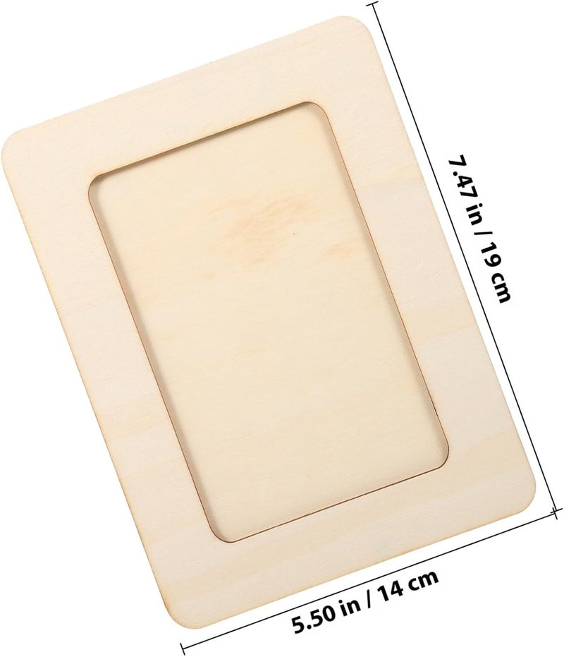 DIY Picture Frame Art Kit with 6-inch Unfinished Wood Frames, 3 Pieces, Includes 200g Paint Beads, Suitable for Crafting and Home Décor - Image 2