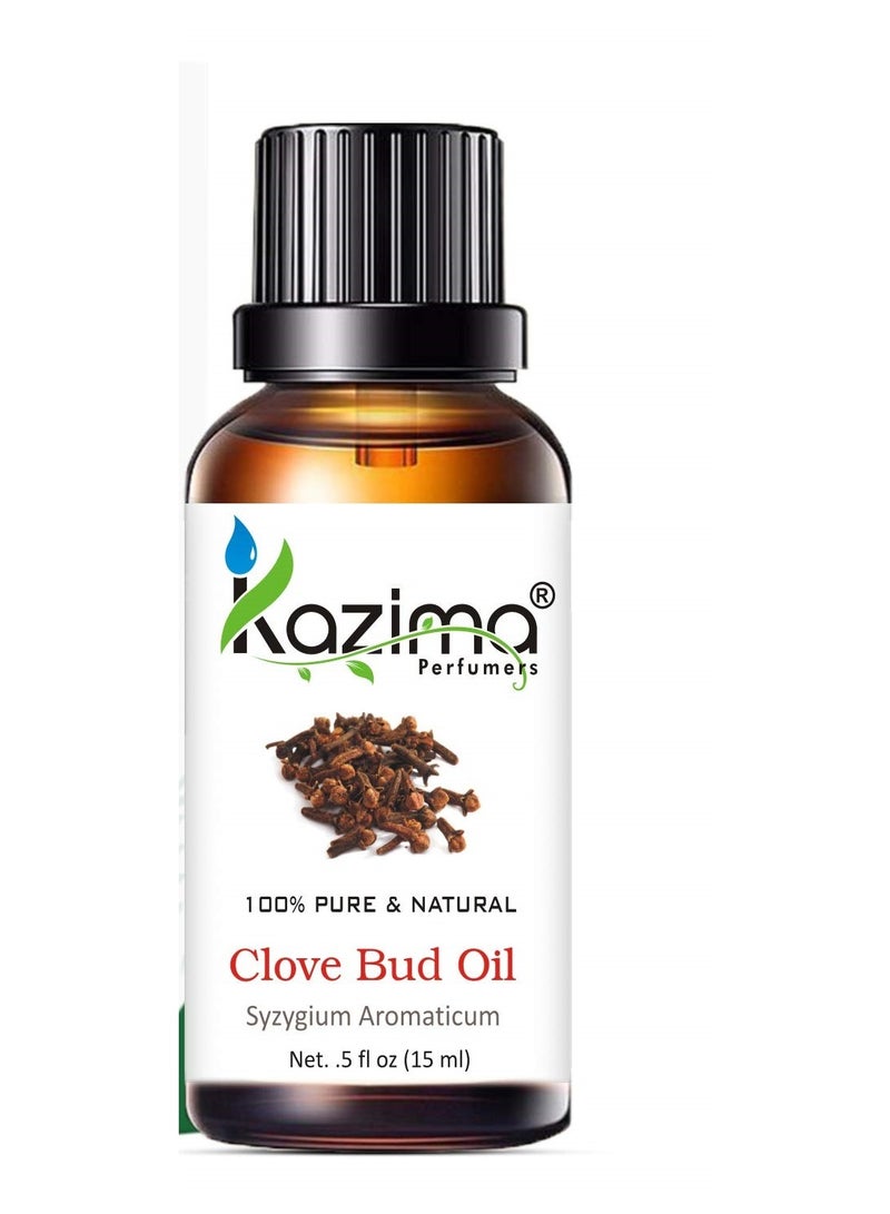 KAZIMA Clove Bud Essential Oil - 100% Pure Natural & Undiluted For Skin care & Hair care (15ml) - Image 2
