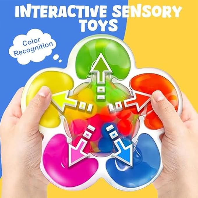 COLOR SORTING SENSORY TOYS, FINE MOTOR SKILLS GAME COLOR MATCHING TOY - Image 3