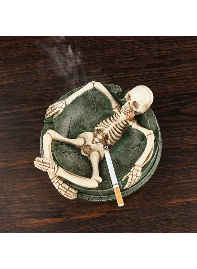 Gothic Skull Ashtray Style B Resin Smoking Skeleton With Smoke Effect Edgy Home Bar Office Decor Unique Gift For Dark Theme Lovers Skull Decor Detailed Craftsmanship - Image 2