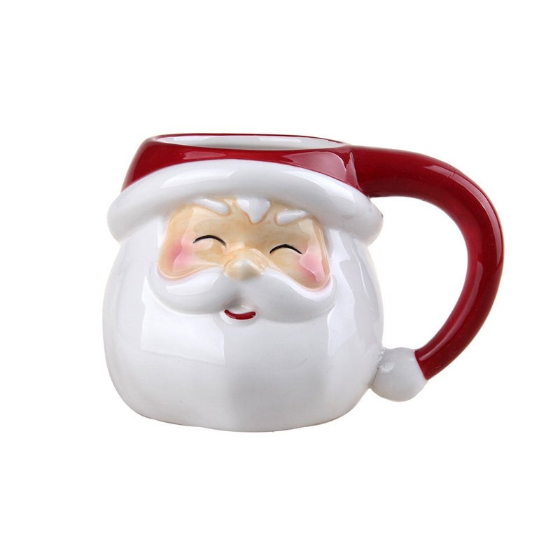 Comfy Hour Joyful Holiday Collection 7 Christmas Santa Mug Cup for One Winter Decoration Ceramic