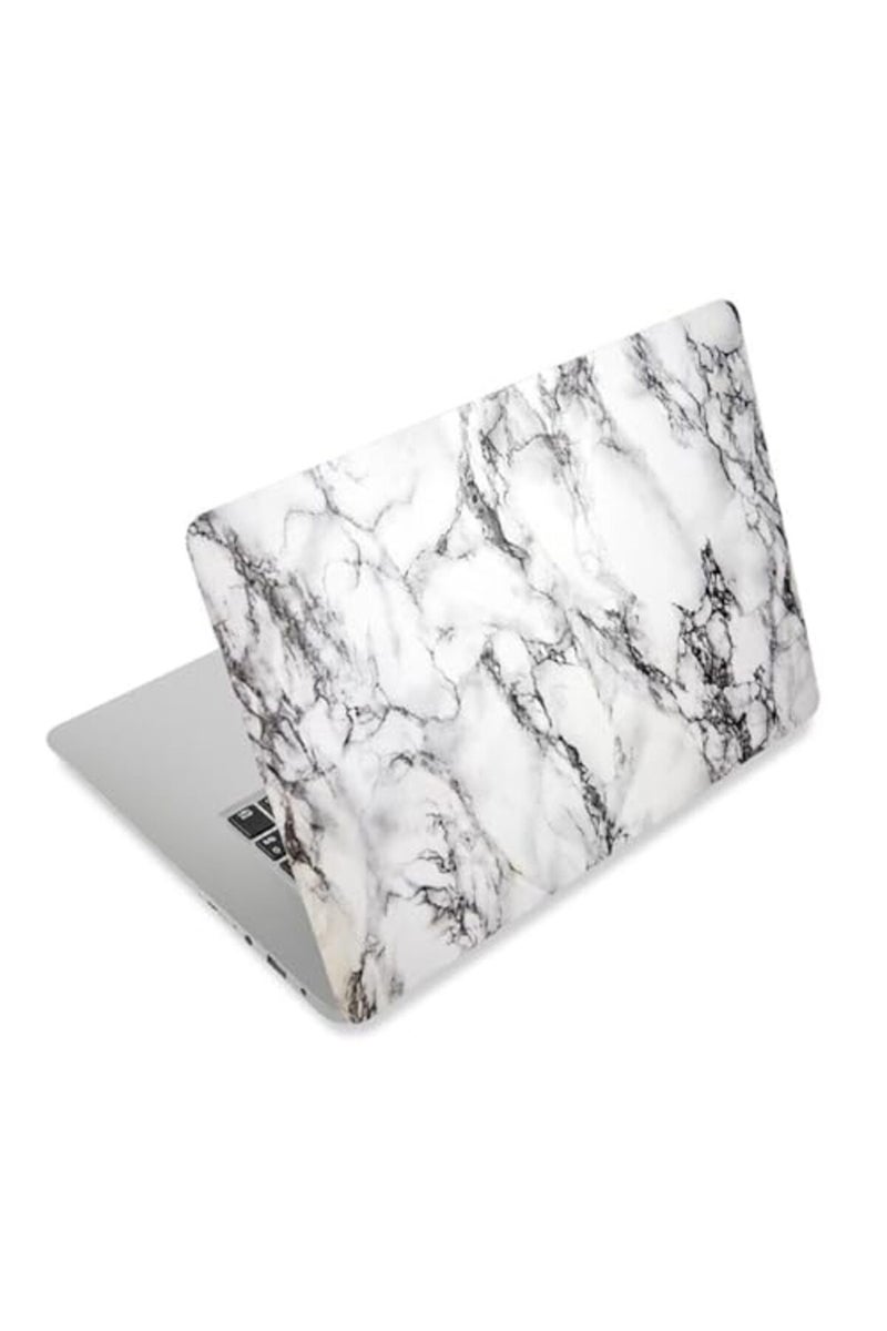 HAPPYLIVE SHOPPING 3D Print Laptop Skin Vinyl Sticker Decal, 12" 13" 13.3" 14" 15" 15.4" 15.6 inch Laptop Skin Sticker Cover Art Decal Protector Fits HP Dell Lenovo Compaq Apple Asus Acer (Black White Marble New) - Image 2