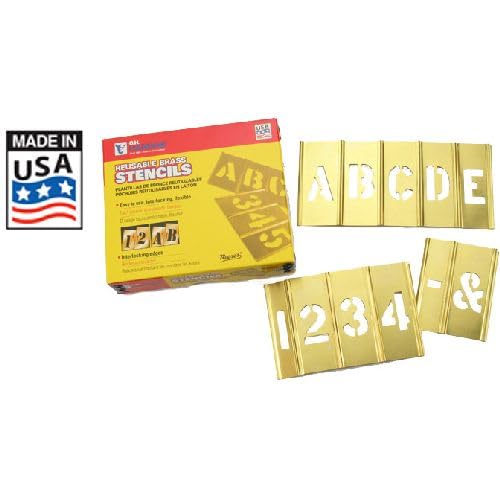 CH Hanson 10075 5" Brass Letters & Numbers Set 45 pc - Image 2