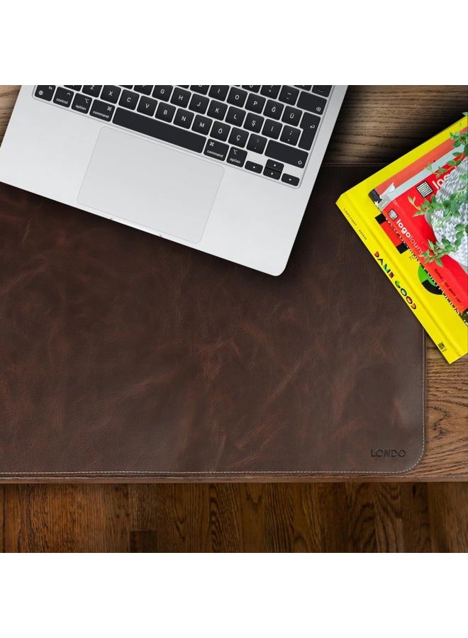 Londo Leather Extended Mouse Pad (Genuine Leather) (Brown) (OTTO271) - Image 3