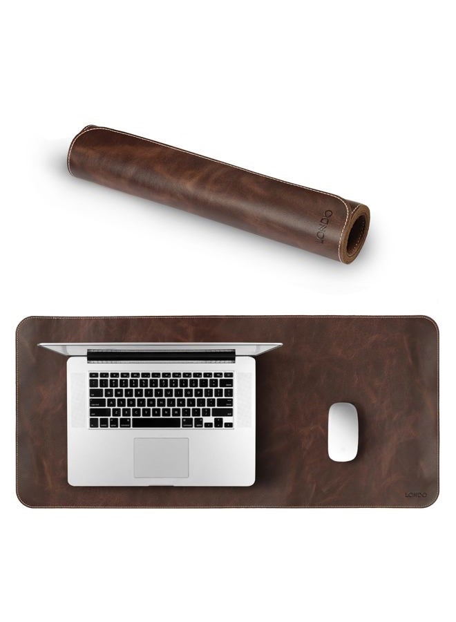 Londo Leather Extended Mouse Pad (Genuine Leather) (Brown) (OTTO271) - Image 1