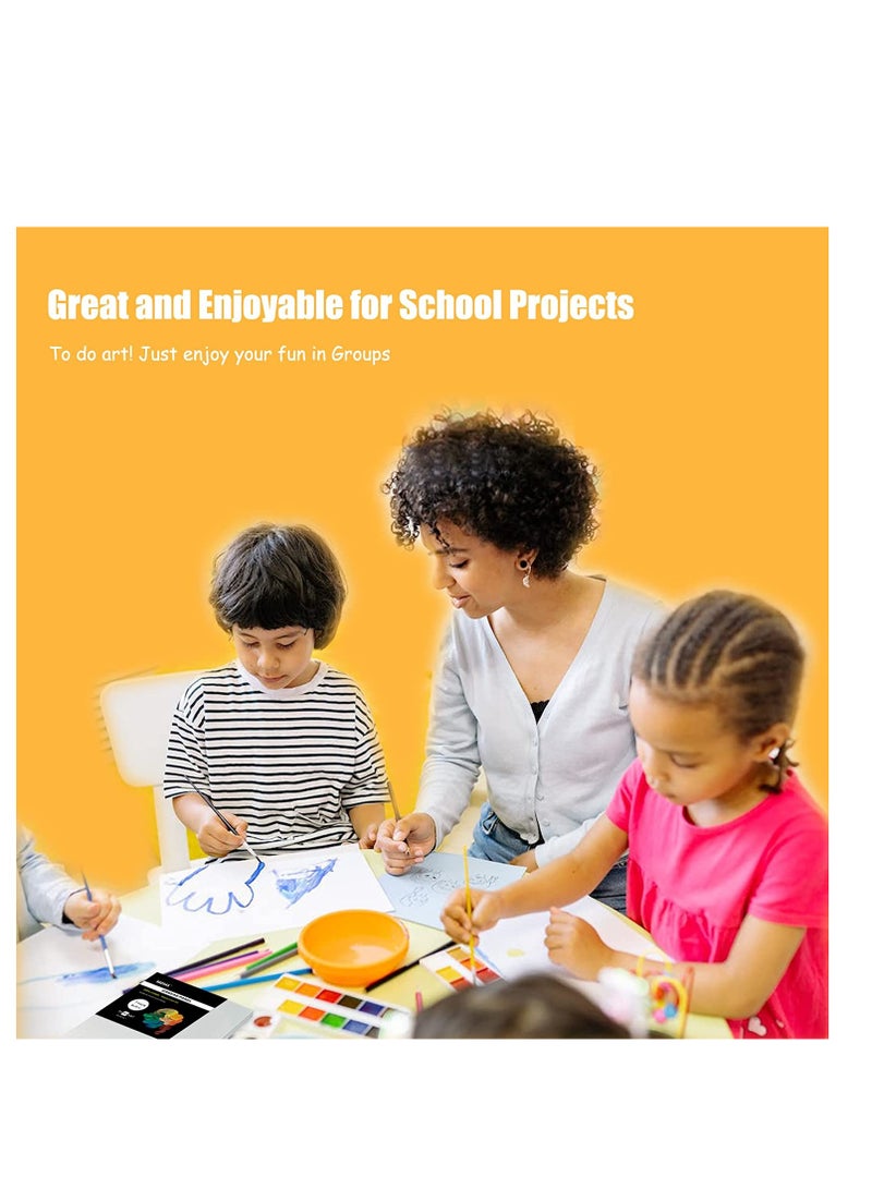 SOLARAE Canvases for Painting Cotton Painting Canvas Panels Canvas Boards for Painting Drawing Art Supplies for Oil Paint Acrylic Paint Gouache Watercolors Hobby Painters, StudentsKids 8 Pack - Image 3