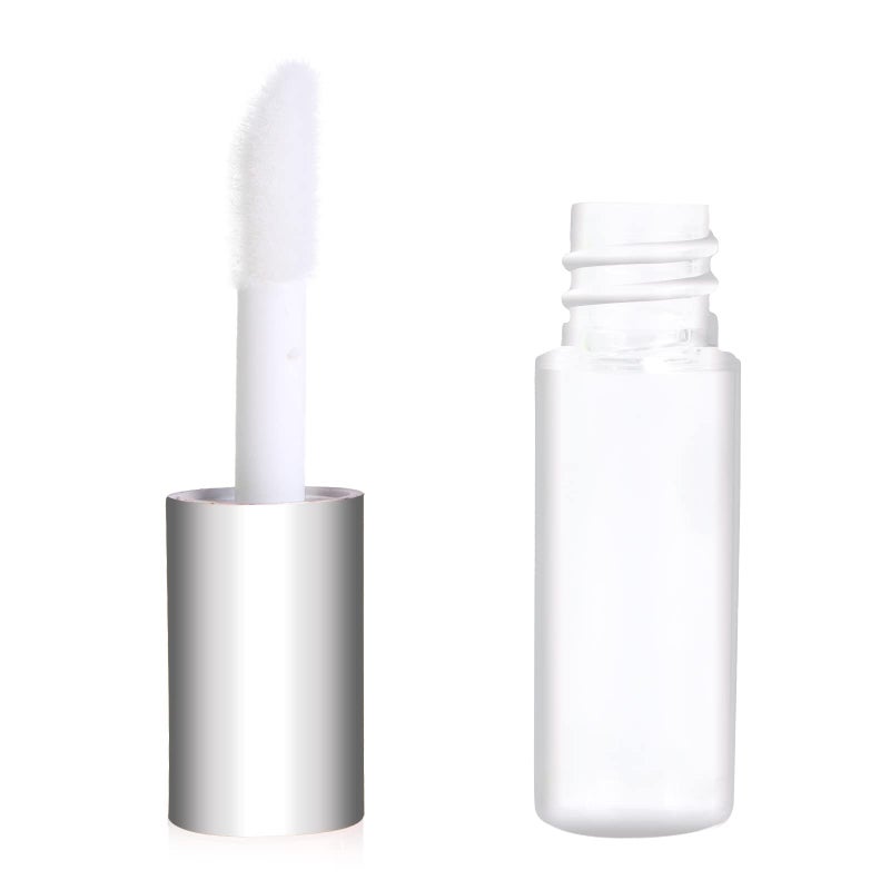 Mydio 50 Pack 1.2ML Clear Mini Lip Gloss Tube Empty Lip Balm Containers With Silver Lid for Lipstick (Silver) - Image 5