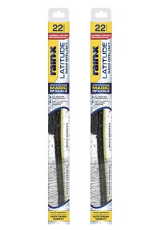 Rain-X Rain-X 810165 Latitude 2-In-1 Water Repellent Wiper Blades, 22 Inch Windshield Wipers (Pack Of 2), Automotive Replacement Windshield Wiper Blades With Patented Rain-X Water Repellency Formula  - Image 1