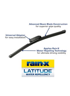 Rain-X Rain-X 810165 Latitude 2-In-1 Water Repellent Wiper Blades, 22 Inch Windshield Wipers (Pack Of 2), Automotive Replacement Windshield Wiper Blades With Patented Rain-X Water Repellency Formula  - Image 2