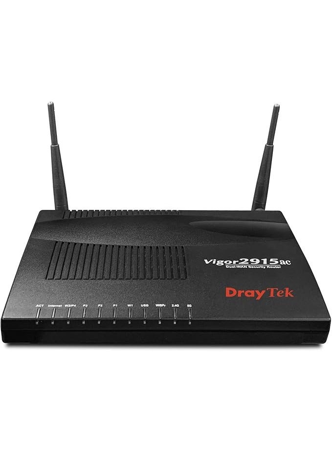 Draytek Vigor 2915AC Dual-WAN Security SOHO Business VPN Router - Supports 100MBPS Plus ISP Speed - Image 1