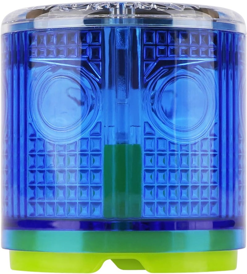 Aolyty Solar Strobe Warning Light Strong Magnetic Base Flashing Super Bright 360 Degree Automatically Turn On Waterproof for Construction Traffic Factory (Blue) - Image 1