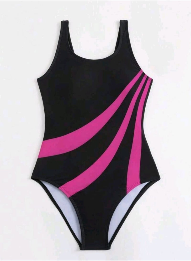 Shein SHEIN Summer Beach Women Splice Holiday Wear One-Piece Swimsuit  - Image 3