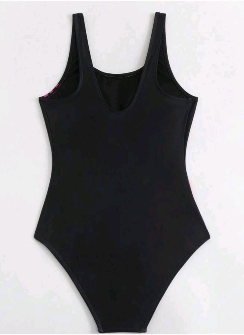 Shein SHEIN Summer Beach Women Splice Holiday Wear One-Piece Swimsuit  - Image 4