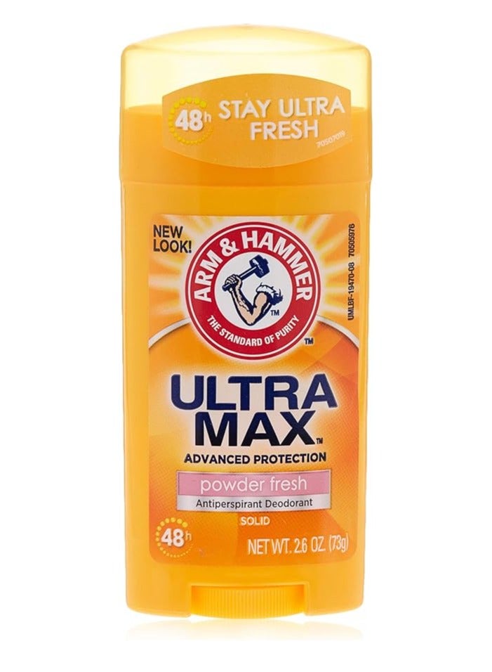 Arm & Hammer ULTRAMAX Antiperspirant Deodorant - Powder Fresh 73grams