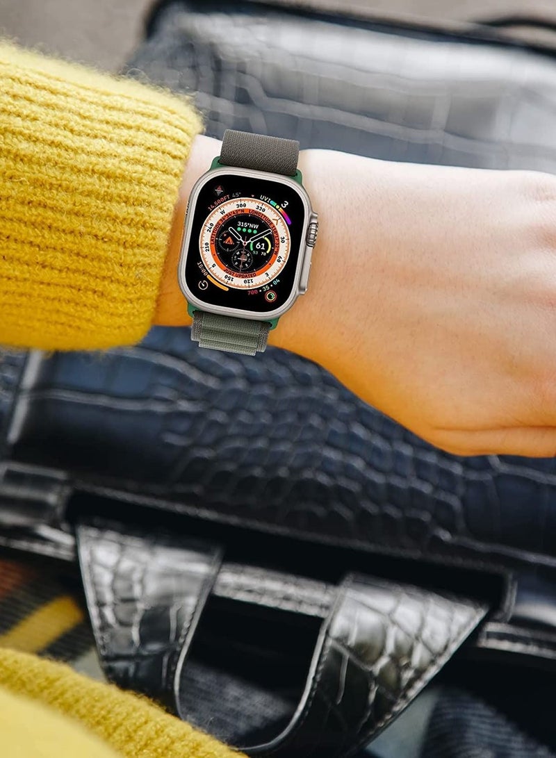 ELTRAZONE for Apple Watch Band Ultra Strap 42mm 44mm 45mm 49mm Alpine Loop Nylon Replacement Bands with Adjustable Sport Titanium G-hook Braided Straps for iWatch Ultra Series 8 7 SE 6 5 4 3 2 1 - Image 5