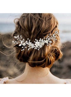 Flower Bride Wedding Headpiece Crystal Bridal Hair Accessories Pearl Headband For Women And Girls (A Silver) - pzsku/ZF384C83541ECEA4B7A1AZ/45/_/1683268677/fdf0ecc8-075e-4c65-b75d-f22c2fe78c1d