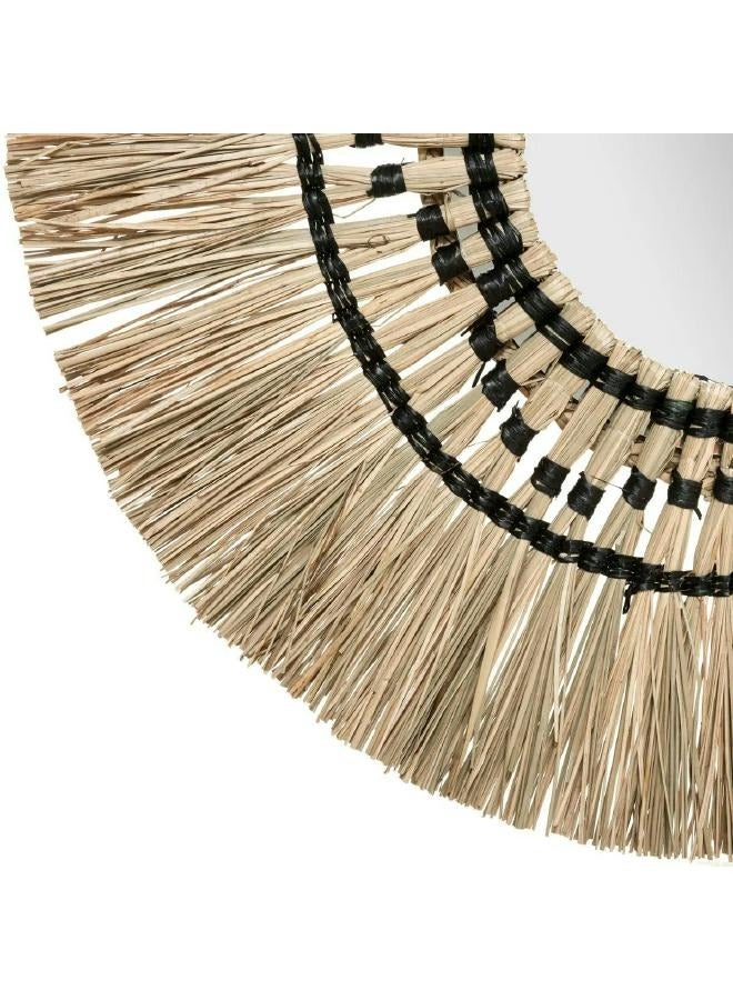 لوفت ROSEAU، مرآة مستديرة، D78XW3.1 سم، زجاج، طبيعي، REED-182054 - Image 2