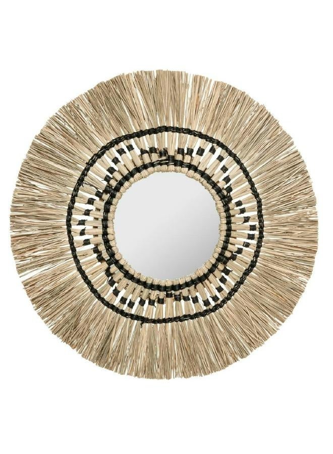 لوفت ROSEAU، مرآة مستديرة، D78XW3.1 سم، زجاج، طبيعي، REED-182054 - Image 3