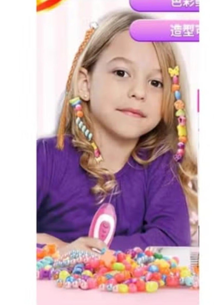 Braiding Hair Accessories Toy Multifunction Machine Braiding Tools DIY Hair Styling Tool and Accessories with Comb and Big Bead Set - Image 3