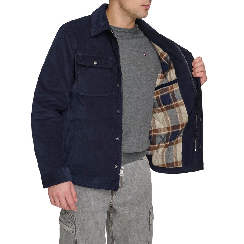 Levi's Men's Corduroy Shirt Jacket, Deep Navy Filled, Large - Image 4