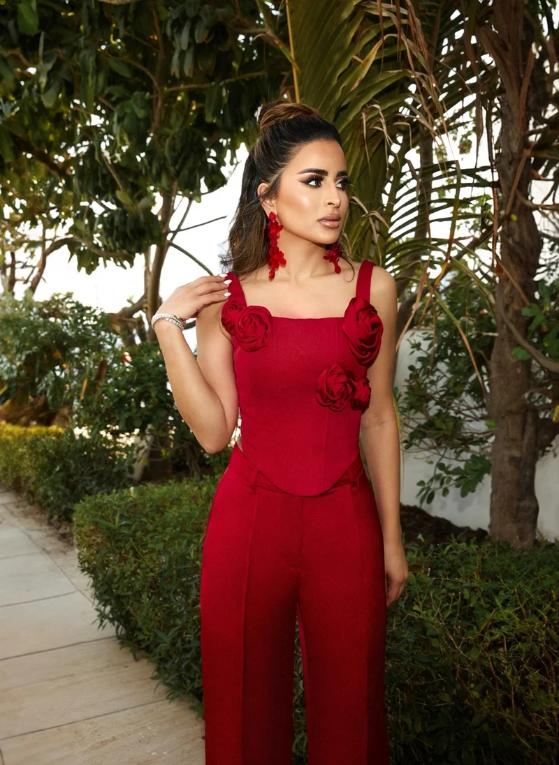 Lichi Smooth corset with decorative flowers