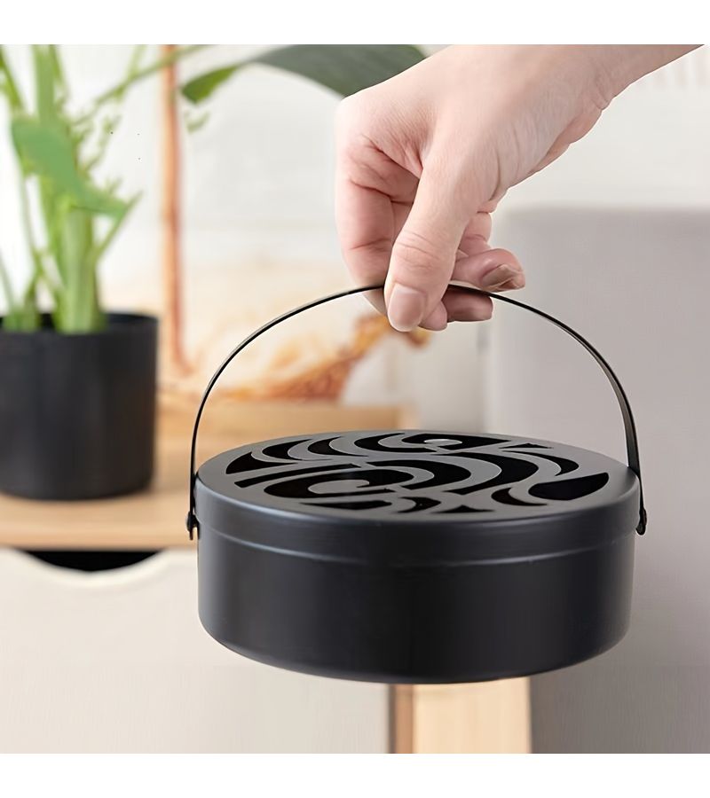 Flying Fish Mosquito Repellent Iron Incense Box Outdoor Portable Holder With Lid - Image 1