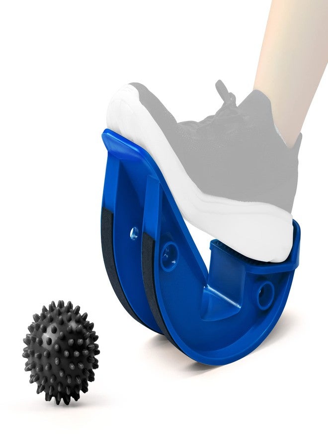 INFIDEZ Foot Rocker with Spiky Ball, Calf Stretcher for Plantar Fasciitis Relief, Achilles Tendonitis Relief, Shin Splint Relief, Ankle Stretcher, Achilles Stretcher Improving Flexibility - Blue - Image 1