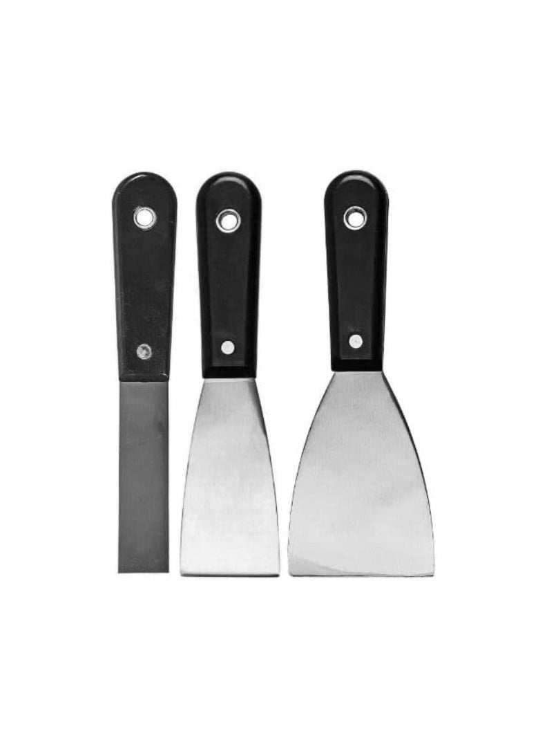 KNP Steel Scraper Kitchen Scraper Grill Spatula And Scraper Set Scraper Filling Putty Knife Set 6" Enhance your efficiency and achieve a flawless finish on your project