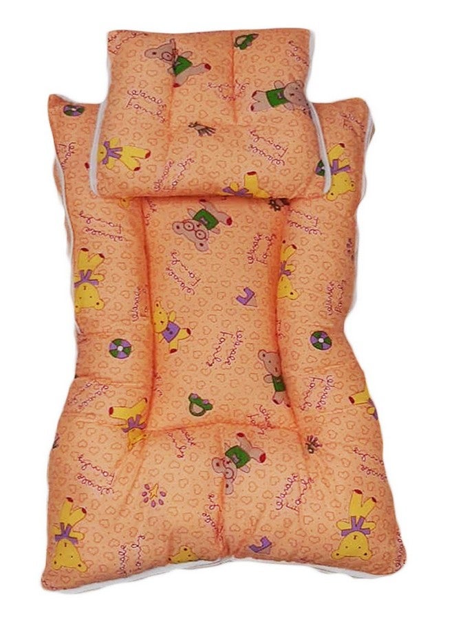 Mojo Toys 3 In 1 Multi Usage Baby Cotton Bed Cum Sleeping Bag, Baby Carry Bag, Toddlers Bed, Baby Wrapper, Baby Carrier, Nursery Bedding 0-6 Months 71Cm X 40Cm (Orange) - Image 3