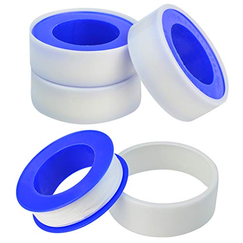 mifengda 30 Rolls Thread Seal Tapes, Teflon Tape 1/2 PTFE Pipe Sealant Tape Industrial Thread Sealants Plumbers Thread Tape for Leak Water, Plumbers, Plumbing, Air Head, Thread Pipe, 1/2" x394" White - Image 4