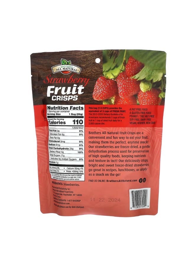 Brothers-ALL-Natural شرائح الفاكهة المجففة والمجمدة ورقائق الفاكهة والفراولة 1 أونصة 28 جم - Image 2