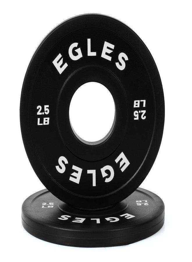 EGLES Change Plates Pair 2.5LB Black Rubber Coated Weight Plates in Pairs Olympic Bumper Plates Fit 2-Inch Barbells Strength Training Gym & Fitness Change Weight Plates - Image 1