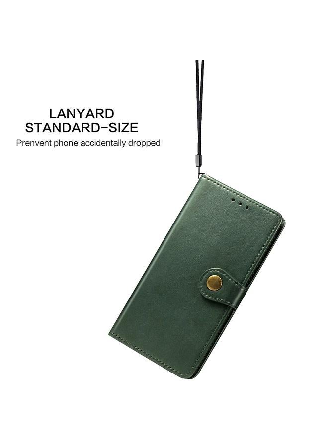 اس-توب جراب لهاتف Samsung Galaxy A22 4G، جراب هاتف من الجلد بلون سادة مع مشبك وحزام وإطار للصور وفتحة للبطاقات ومحفظة ووظيفة الحامل - Image 5