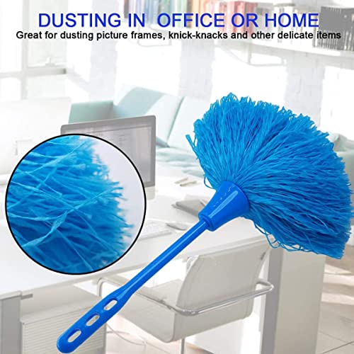 M-jump 3 Pack Microfiber Delicate Duster,Comfortable Non Slip Handle, 3 Colour Washable Dusting Brush for Blinds Kitchen Keyboard Office - Image 3