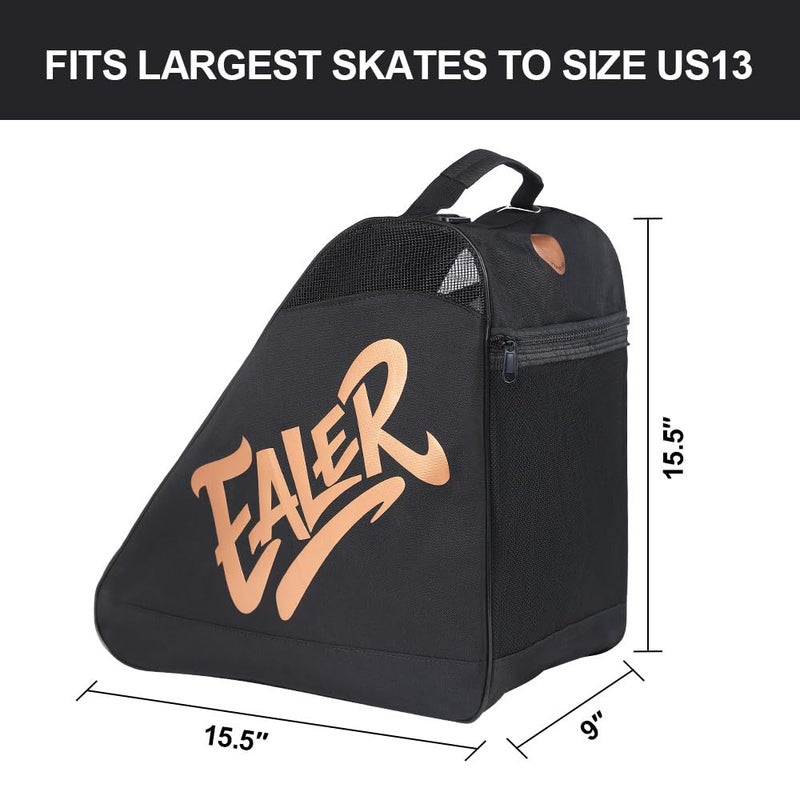 EALER Heavy-Duty Waterproof Skate Bag with Adjustable Shoulder Strap â€“ Fits Ice Hockey, Inline, Roller & Quad Skates | Kids & Adults - Image 2
