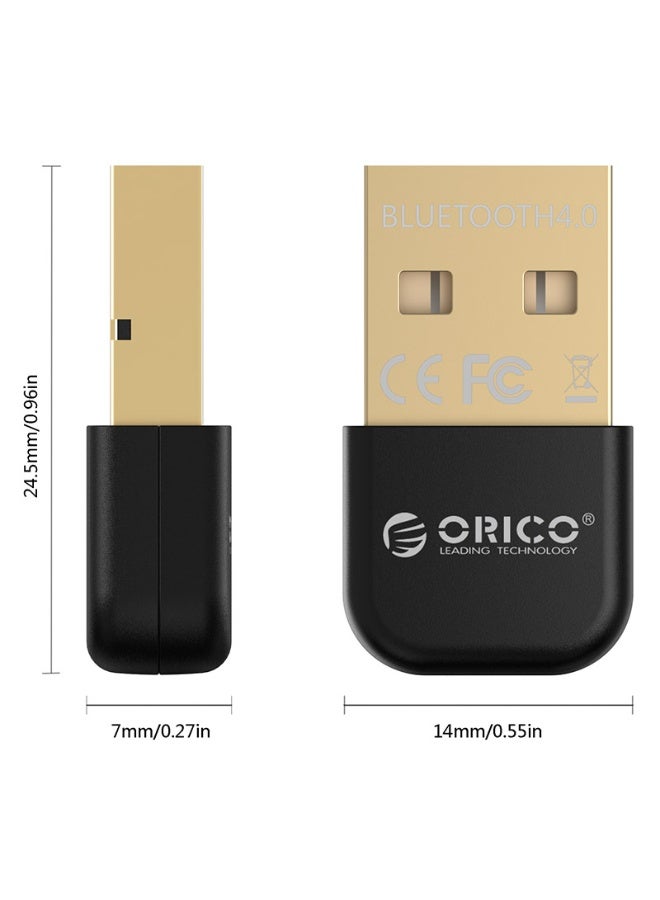 Orico Bluetooth 4.2 Adapter USB for PS5 Xbox NS Controller Bluetooth Receiver for Headphones Speakers Wireless Mouse Keyboard Bluetooth Dongle for Windows 11/10/8.1 Plug and Play Used for PC Laptop | Black - Image 5