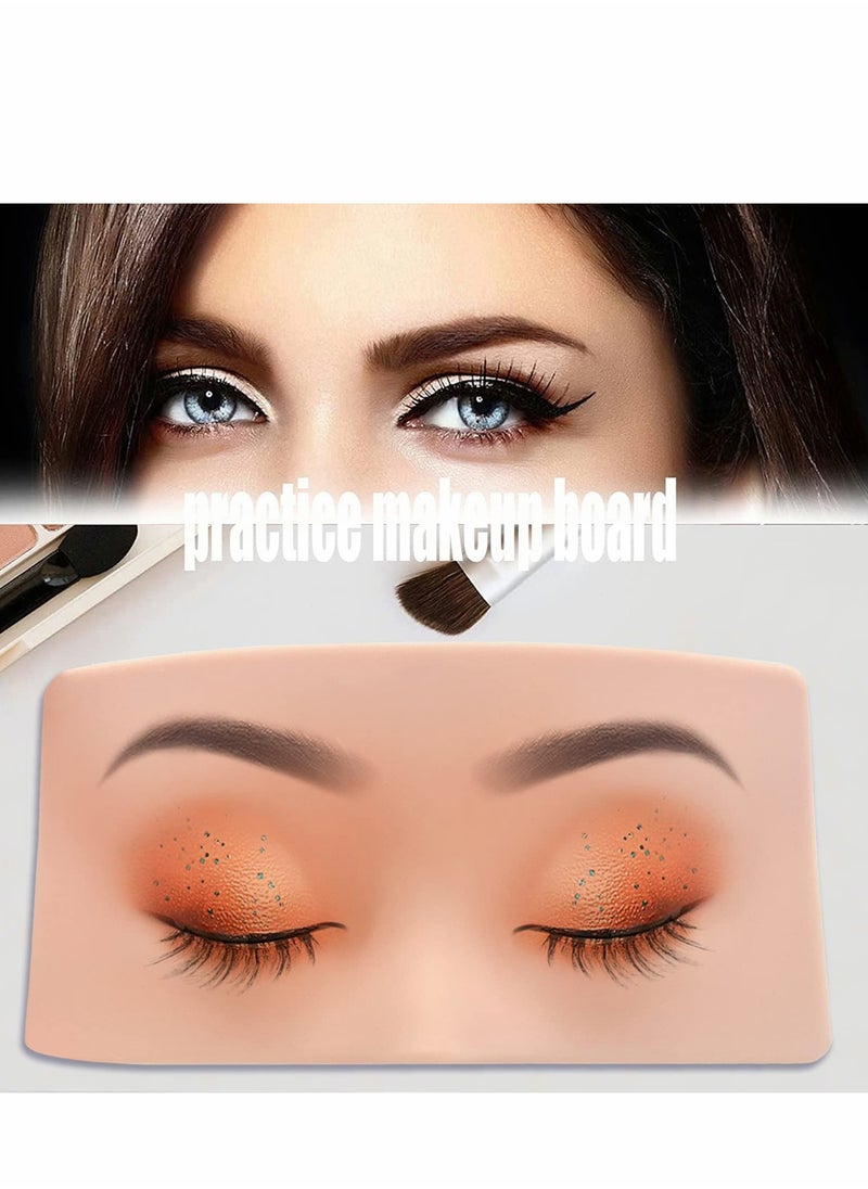 Excefore Make Up Practice Face, 5d Makeup Board Silicone Eyes for Suitable Eyeshadow  - Image 3