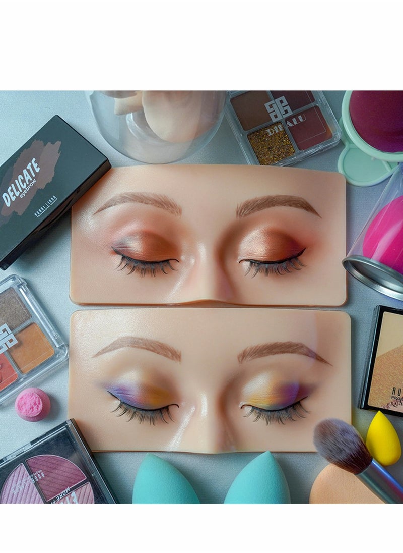 Excefore Make Up Practice Face, 5d Makeup Board Silicone Eyes for Suitable Eyeshadow  - Image 5