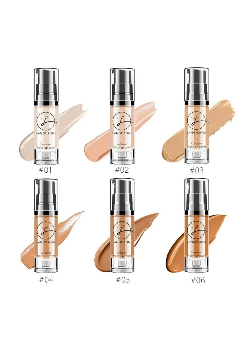 LANGMANNI كريم أساس سائل مخفي: كريم BB مقاوم للماء لبشرة مضيئة وخالية من العيوب (#03) - Image 3